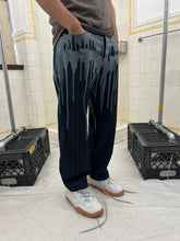 Load image into Gallery viewer, 1990s Dexter Wong Paint Drip Print Pinstripe Trousers - Size L
