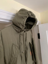 Load image into Gallery viewer, 1990s Katharine Hamnett Khaki Silk Military Parka - Size XL