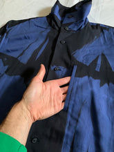 Load image into Gallery viewer, aw1991 Issey Miyake Brush Graphic High Neck Shirt - Size L