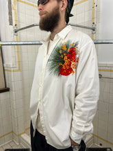 Load image into Gallery viewer, ss1987 Yohji Yamamoto Yuzen Dyed Red Orcid Shirt - Size OS