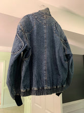 Load image into Gallery viewer, 1980s Katharine Hamnett Washed Denim Cargo Bomber - Size OS