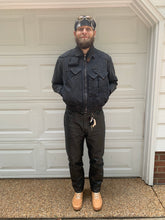 Load image into Gallery viewer, 1980s Katharine Hamnett Washed Blacked Cargo Bomber - Size M