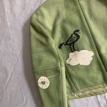 Load image into Gallery viewer, 1989 CDG Green Object Dyed and Hand Painted Bolero Jacket - Size S