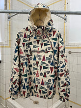 Load image into Gallery viewer, 1990s Armani Collegiate Flag Asymmetric Zip Hooded Anorak - Size L