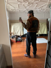 Load image into Gallery viewer, 1990s Armani Painted Corduroy and Velour Bomber - Size XL