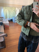 Load image into Gallery viewer, 1990s Armani Washed Cotton Gabardine Padded Trucker - Size L