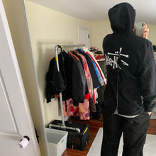 Load image into Gallery viewer, 2015 Kiko Kostadinov x Stussy Split Reconstructed Black Hoodie - Size XL