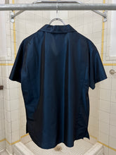 Load image into Gallery viewer, 1990s Armani Blue Acetate Camp Collar Shirt - Size L