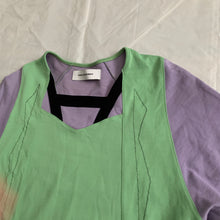 Load image into Gallery viewer, ss2019 Kiko Kostadinov Panneled Jersey Shirt with Large Split Hem - Size S