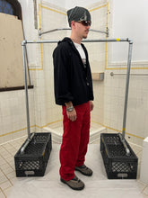 Load image into Gallery viewer, 2000s Armani Red Futuristic Padded Nylon Pants - Size M