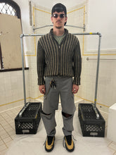 Load image into Gallery viewer, 2000s Samsonite 'Travel Wear' Wool Zip Striped Sweater - Size M