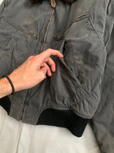 Load image into Gallery viewer, 1990s Armani Washed B-15 Bomber Jacket with Removable Fur Collar and Articulated Shoulder Gusset - Size XL