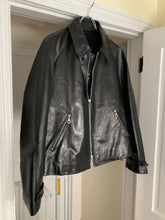 Load image into Gallery viewer, aw1997 Yohji Yamamoto Cropped Black Leather Jacket - Size OS