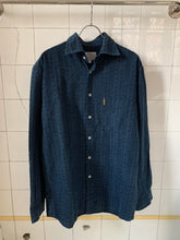Load image into Gallery viewer, 1990s Armani Textured Weave Navy Shirt - Size L
