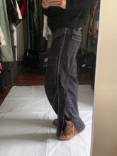Load image into Gallery viewer, ss2007 Issey Miyake Faded Black Tactical Pants with Contrast Stitching - Size XL