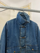 Load image into Gallery viewer, 1980s Marithe Francois Girbaud x Complemets Denim Cargo Jacket with Front Buckle Closures - Size M