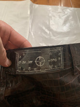 Load image into Gallery viewer, 1990s Dexter Wong Faux Crocodile Skin Pants - Size M