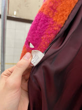 Load image into Gallery viewer, 1980s Armani Plaid Boiled Wool Overcoat - Size M