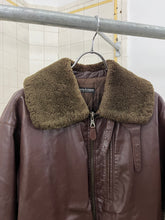 Load image into Gallery viewer, 1990s Armani Leather Bomber With Quilted Lining - Size M