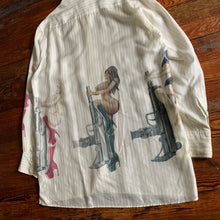 Load image into Gallery viewer, aw2009 Yohji Yamamoto x Justin Davis Pinups and Uzis Shirt - Size L