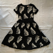 Load image into Gallery viewer, 2000s Vintage You Must Create Wool Dress with Spinal Skeleton Embroidery - Size S