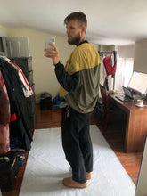 Load image into Gallery viewer, aw1987 Issey Miyake Earth Tone Nylon Circle Pattern Staff Crewneck - Size OS