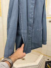 Load image into Gallery viewer, 2000s Mandarina Duck Raw Cut Coated Fabric Shirt Jacket with Contrast Detailing - Size M