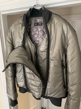 Load image into Gallery viewer, aw1994 Issey Miyake Dual Zip Robocop Bomber with Coated Nylon - Size XL