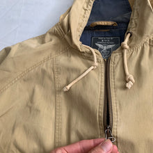 Load image into Gallery viewer, 1990s Armani Faded Yellow Paneled Hooded Work Jacket  - Size XL