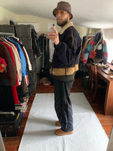 Load image into Gallery viewer, 1990s Armani Quilted B-3 Jacket with Sherpa Lined Collar and Extended Hem - Size XL