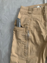 Load image into Gallery viewer, 2000s Armani Beige Gimmick Cargo Pocket Work Pants - Size S
