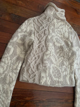 Load image into Gallery viewer, 2000s Yohji Yamamoto Intarsia and Cable Knit Mixed Turtleneck - Size M