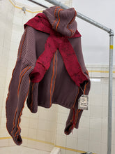 Load image into Gallery viewer, Seeing Red Marron Dyed Elephant Trunk Hoodie with Red Token Bag - Size OS