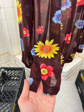 Load image into Gallery viewer, ss2002 Yohji Yamamoto Brown Sheer Floral Shirt - Size L