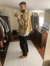 Load image into Gallery viewer, 1990s Armani Faded Yellow Paneled Hooded Work Jacket  - Size XL