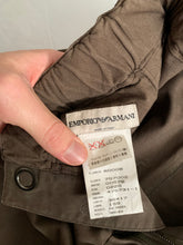 Load image into Gallery viewer, 2000s Armani Mud Brown Flared Military Bondage Pants - Size L