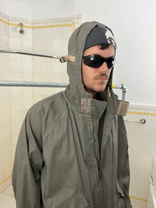 1980s Armani Coated Hooded Light Jacket - Size L
