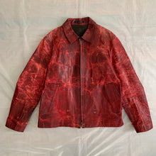 Load image into Gallery viewer, aw2009 - Yohji Yamamoto x Justin Davis Uzi Pinup Red Leather Jacket - Size M