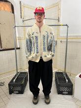 Load image into Gallery viewer, 1980s Marithe Francois Girbaud Wide Intarsia Zippered Sweater - Size L