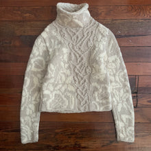 Load image into Gallery viewer, 2000s Yohji Yamamoto Intarsia and Cable Knit Mixed Turtleneck - Size M