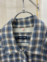 Load image into Gallery viewer, 1980s Armani Plaid Shirt with Partially Hidden Button Placket - Size M
