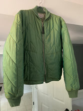 Load image into Gallery viewer, 1990s Armani Textured Iridescent Green Nylon "Hyper Cold" Cropped Jacket - Size L