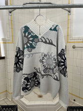 Load image into Gallery viewer, 1980s Marithe Francois Girbaud x Maillaparty Oversized Graphic Intarsia Knit Quarter-Zip Sweater - Size L