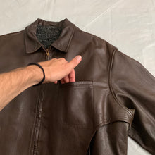 Load image into Gallery viewer, 1980s CDGH Brown Paneled Leather Work Jacket - Size OS