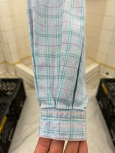 Load image into Gallery viewer, 1980s Marithe Francois Girbaud Double Pleated Shoulder Plaid Shirt - Size L