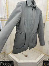 Load image into Gallery viewer, Late 1990s Mandarina Duck Light Grey Egg Cell Tailored Blouson - Size S