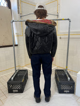 Load image into Gallery viewer, 1990s Armani Quilted Leather Cropped Jacket with Fur Hood - Size S