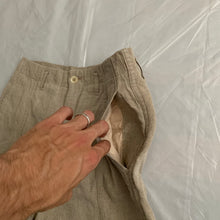 Load image into Gallery viewer, 1980s CDGH Linen Trousers with Bleach Dyed Hems - Size S