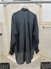 Load image into Gallery viewer, 1980s Katharine Hamnett Grey Silk Military Cargo Shirt - Size OS