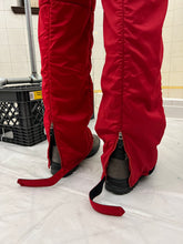 Load image into Gallery viewer, 2000s Armani Red Futuristic Padded Nylon Pants - Size M